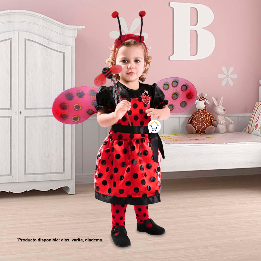 Miniatura 3 de Disfraz Mariquita Niñas Halloween OD577